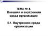 Внутренняя среда организации