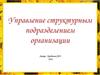 Управление структурным подразделением организации