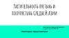 Растительность пустынь и полупустынь Средней Азии