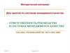 Ответственность руководства в системах менеджмента качества