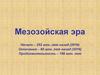 Мезозойская эра. (Лекция 14)