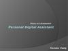 Personal Digital Assistant