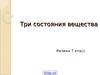 Три состояния вещества