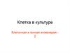 Биология клетки в культуре. Клеточная и генная инженерия 2