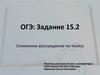 Сочинение-рассуждение по тезису. ОГЭ. (Задание 15.2)