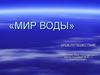 Мир воды. Урок-путешествие