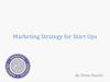 Marketing Strategy for Start Ups