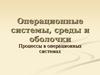 Операционные системы, среды и оболочки. Процессы в операционных системах