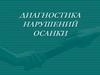 Диагностика нарушений осанки