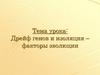 Дрейф генов и изоляция – факторы эволюции