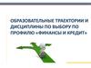 Образовательные траектории и дисциплины по выбору по профилю «Финансы и кредит»