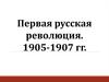 Первая русская революция. 1905-1907 гг