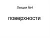 Поверхности. Определитель поверхности