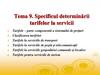 Specificul determinării tarifelor la servicii