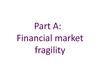 Financial market fragility
