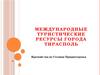 Международные туристические ресурсы города Тирасполь