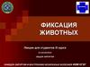 Значение и цели фиксации животных при проведении хирургических операций. Способы фиксаций