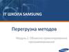 Перегрузка методов. Объектно - ориентированное программирование