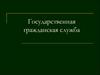 Государственная гражданская служба