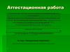 Аттестационная работа. Предшкольная подготовка