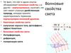 Волновые свойства света