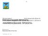 Шаблон презентация проекта