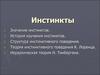 Инстинкты. Значение инстинктов. История изучения инстинктов. Структура инстинктивного поведения