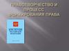 Правотворчество и процесс формирования права