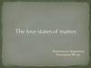 The four states of matter