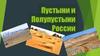 Пустыни и полупустыни России