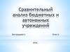 Сравнительный анализ бюджетных и автономных учреждений
