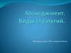 Менеджмент. Виды стратегий