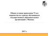 Общие условия проведения 72-ого первенства по туризму обучающихся государственных образовательных организаций г. Москвы 2017 г