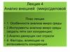 Анализ внешней (микро)деловой окружающей среды