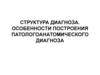 Структура диагноза. Особенности построения патологоанатомического диагноза