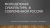 Молодежная субкультура в современной России