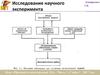 Исследование научного эксперимента