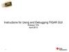 Instructions for Using and Debugging TIGAR GUI Release 1P4