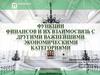 Функции финансов и их взаимосвязь с другими важнейшими экономическими категориями