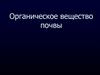 Органическое вещество почвы