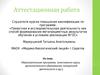 Аттестационная работа. Образовательная программа элективного курса, дополнительного образования, внеурочной деятельности