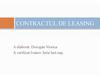 Contractul de leasing