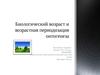 Биологический возраст и возрастная периодизация онтогенеза