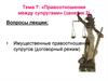 Правоотношения между супругами. (Тема 7.2)