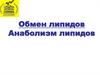 Обмен липидов. Анаболизм липидов