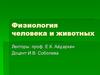 Физиология человека и животных
