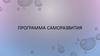 Программа саморазвития. Лозина