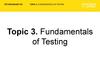 Topic 3. Fundamentals of testing. Тестирование ПО