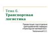 Транспортная логистика. (Тема 6)