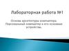 Основы архитектуры компьютера. Персональный компьютер и его основные устройства